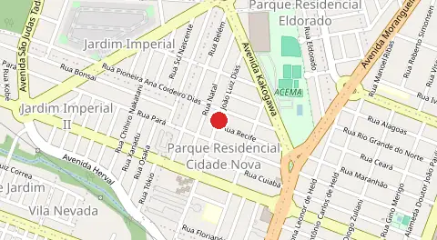 Mapa de Parque Residencial Cidade Nova