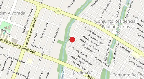 Mapa de Conjunto Residencial Branca de Jesus Camargo Vieira