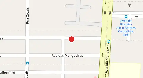 Mapa da localização