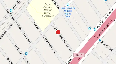 Mapa da localização