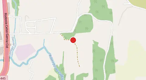 Mapa de Estrada Tratamento Esgoto Sane