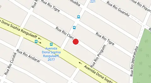 Mapa da localização