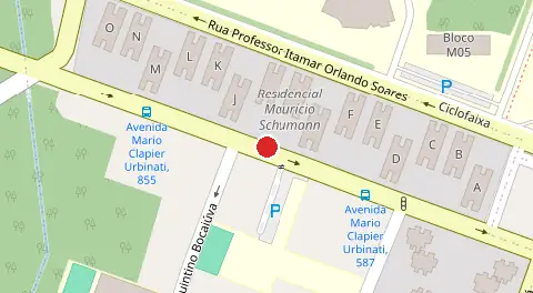 Mapa da localização