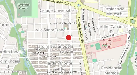 Mapa de Vila Santa Isabel