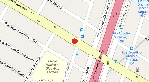 Mapa da localização