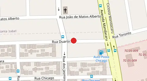 Mapa da localização