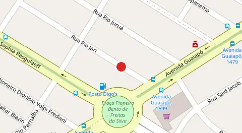Mapa da localização