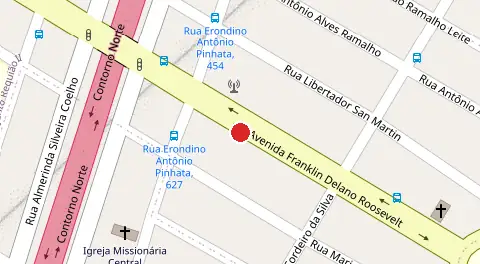 Mapa da localização