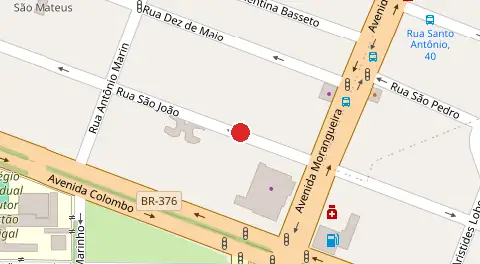 Mapa da localização