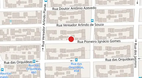 Mapa da localização
