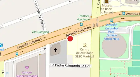 Mapa da localização
