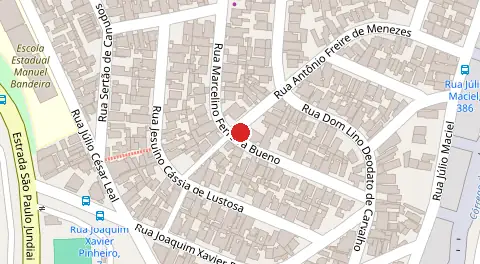Mapa da localização