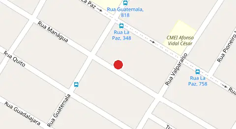 Mapa da localização