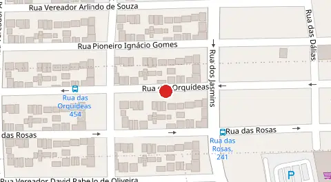 Mapa da localização