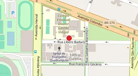 Mapa da localização