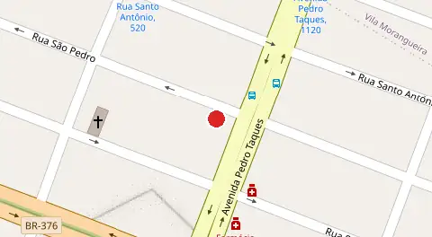 Mapa da localização