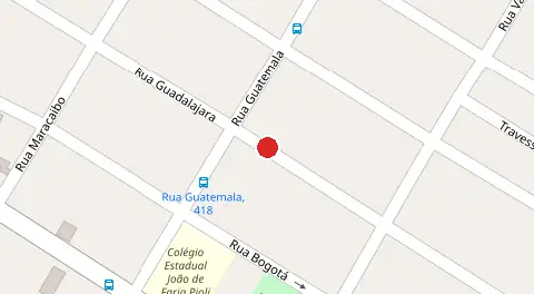 Mapa da localização
