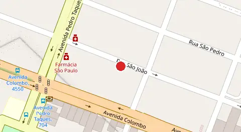 Mapa da localização