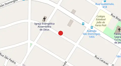 Mapa da localização