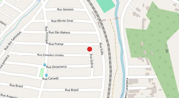 Mapa da localização