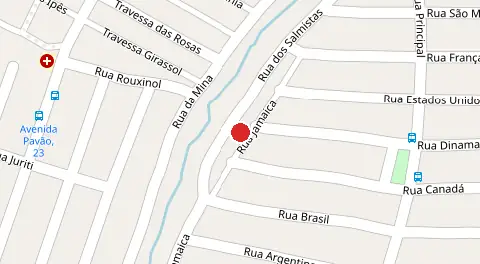 Mapa da localização