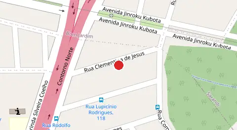 Mapa da localização