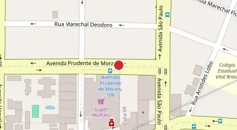 Mapa da localização