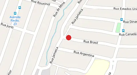 Mapa da localização