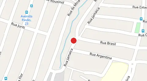 Mapa da localização