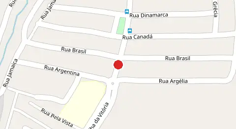 Mapa da localização