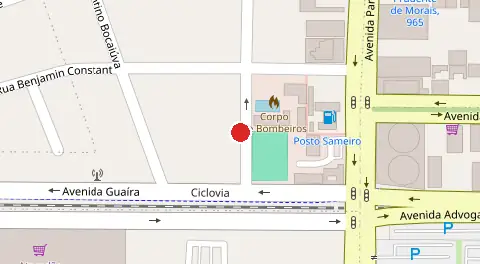 Mapa da localização
