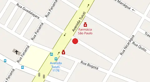 Mapa da localização