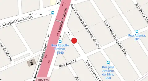 Mapa da localização