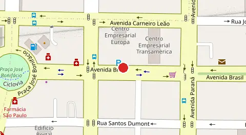 Mapa da localização