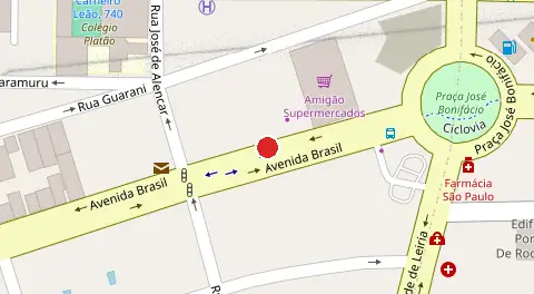 Mapa da localização