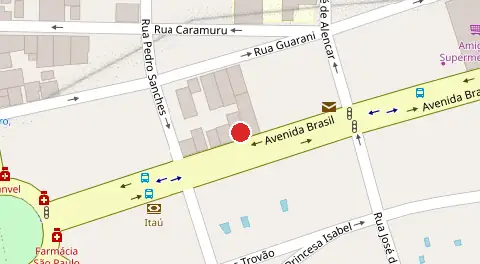 Mapa da localização
