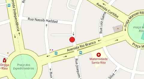 Mapa da localização