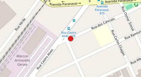 Mapa da localização