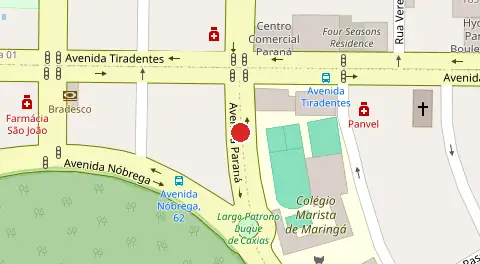 Mapa da localização