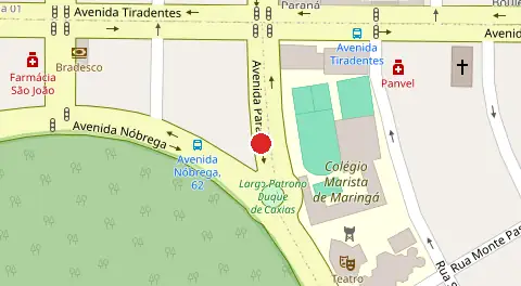 Mapa da localização