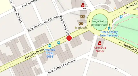 Mapa da localização