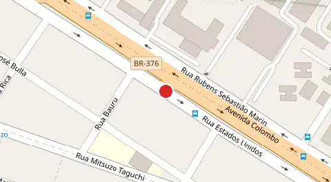 Mapa da localização