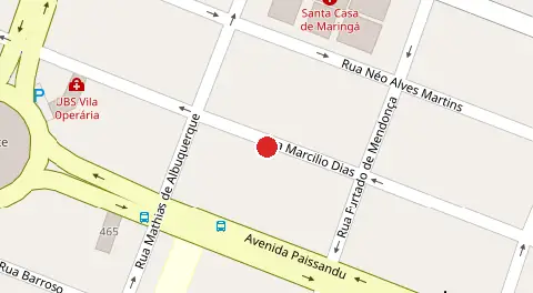 Mapa da localização