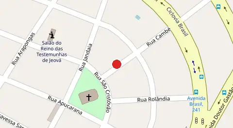 Mapa da localização