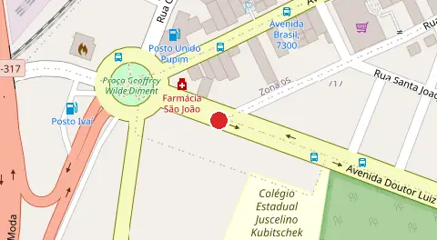 Mapa da localização