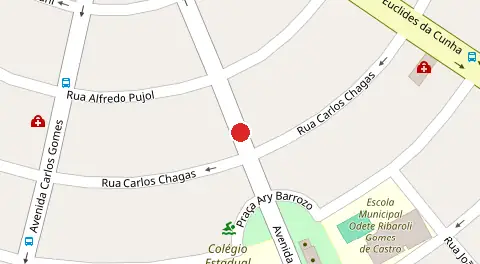 Mapa da localização