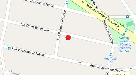 Mapa da localização