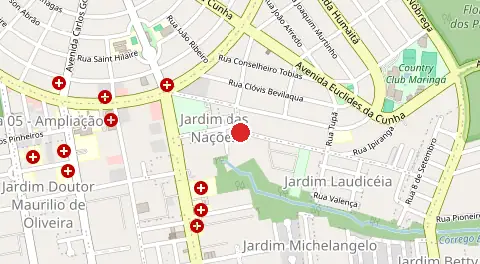 Mapa de Jardim das Nações