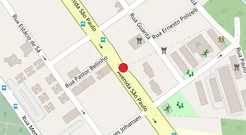 Mapa da localização