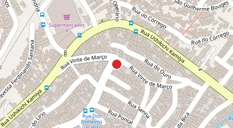 Mapa da localização